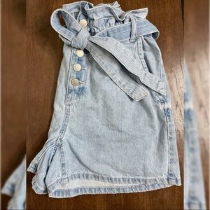 Loft tie waist shorts